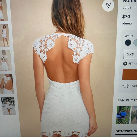 White lace dress for any occasion - Picture 3 of 4